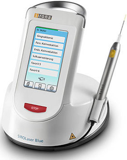 SIROLaser Blue диоден лазер за работа с меки тъкани, подходящ за ендодонтия, периодонтология, хирургия